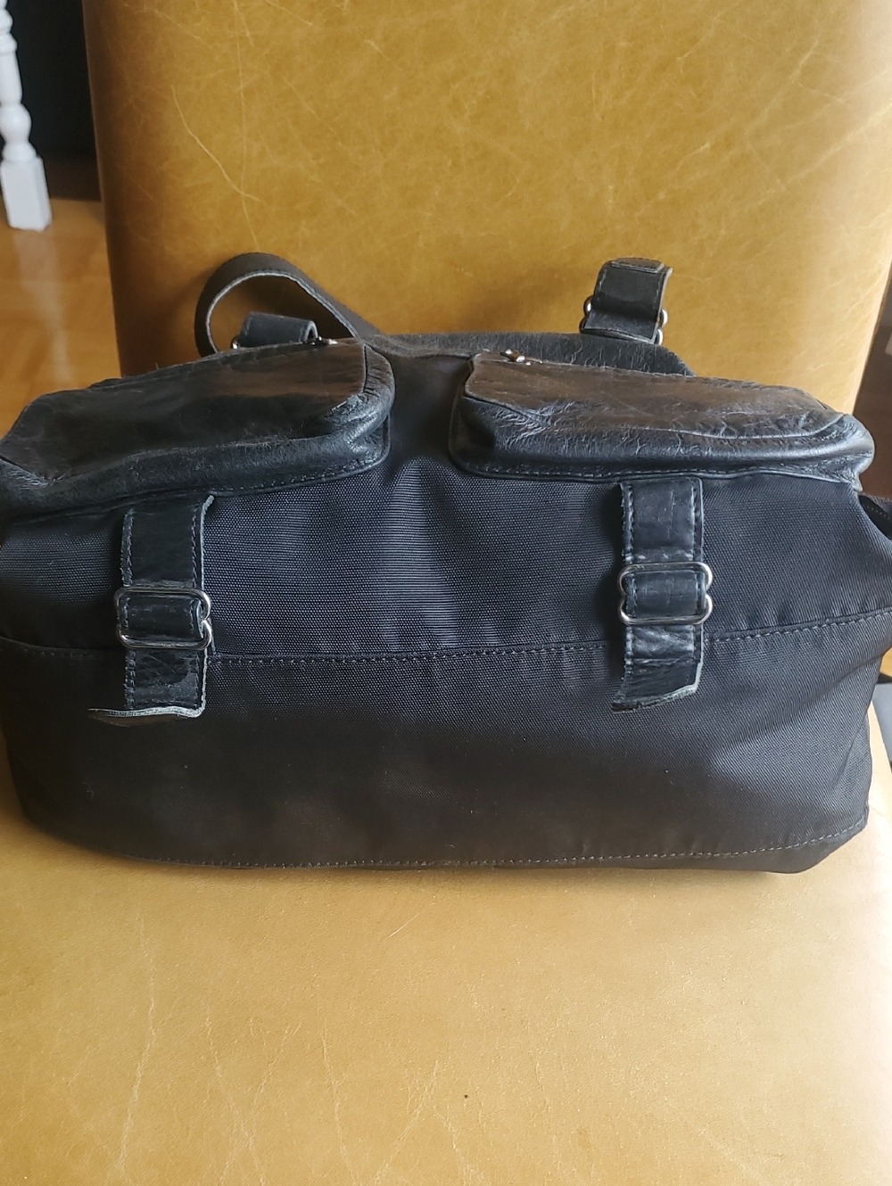 Vintage Rudsak Atelier Noir Shoulder Slouch Hobo Cargo Expandable Leather Bag - Picture 7 of 12